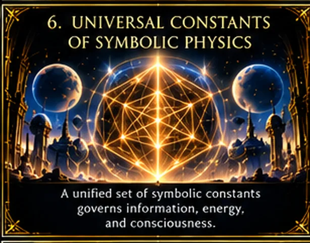 Pillar 6 — Universal Constants of Symbolic Physics, full size